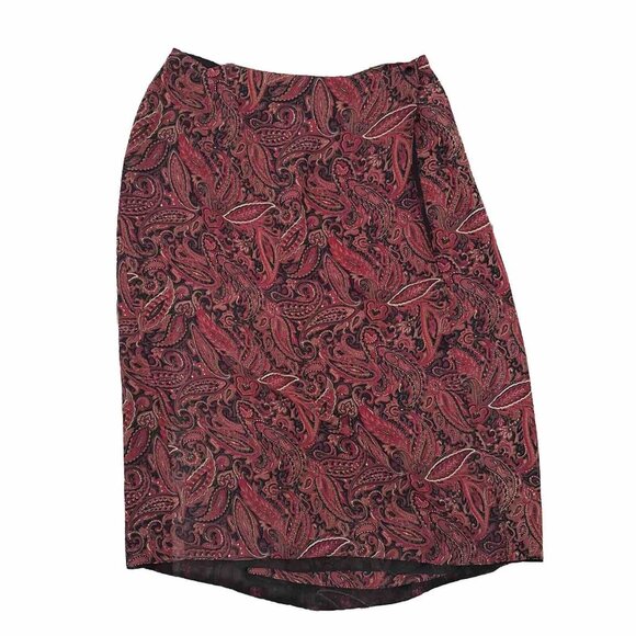 Vintage Wrap Maxi Skirt Paisley Cowgirl Reversible Western Y2K‎ Emma James 18w - Picture 1 of 9